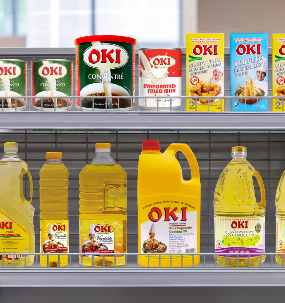OKI products shelf
