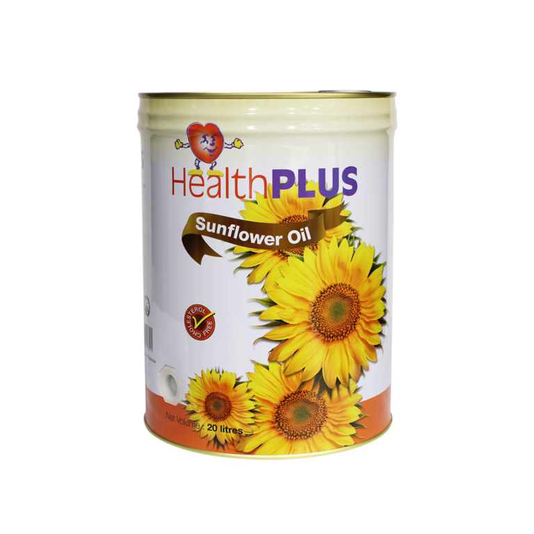 01_02_01_04 HealthPlus Sunflower Oil_20 L Round Drum