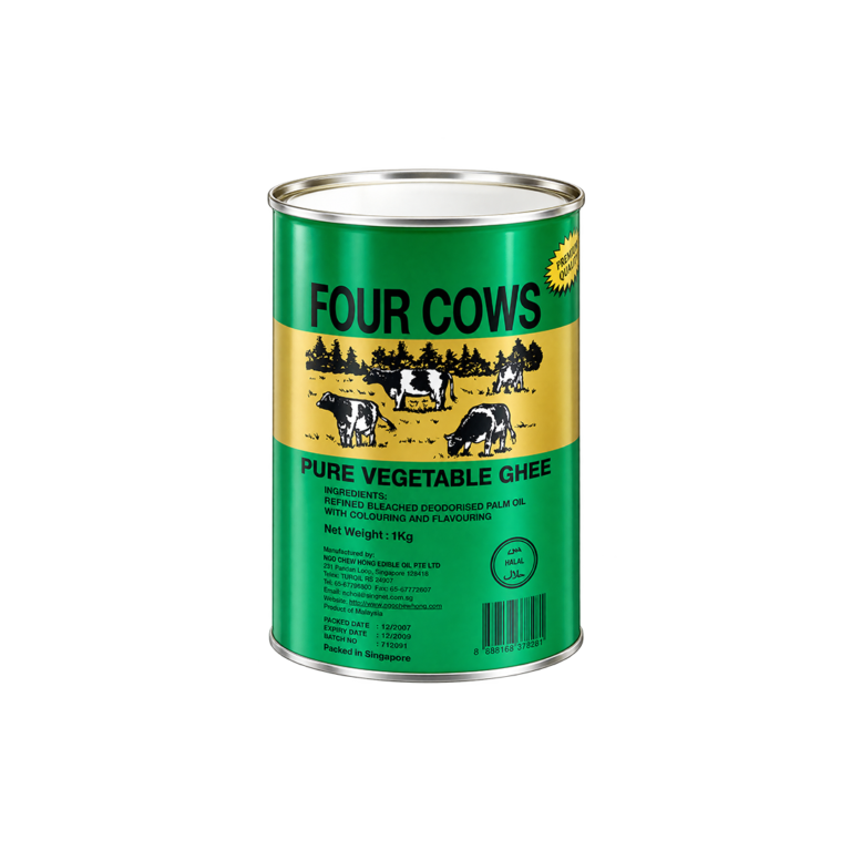 Four Cows_PURE VEGETABLE GHEE_1kg_TIN