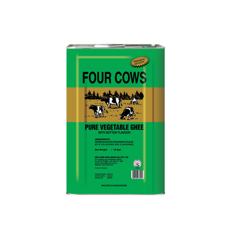 Four cows Pure Vege GHEE photoshop_front